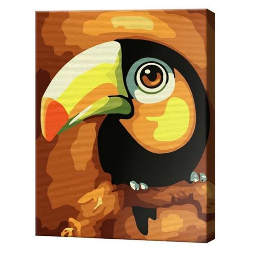купить Картина по номерам Art Gallery CX3533 20x30cm Micul tucan в Кишинёве 