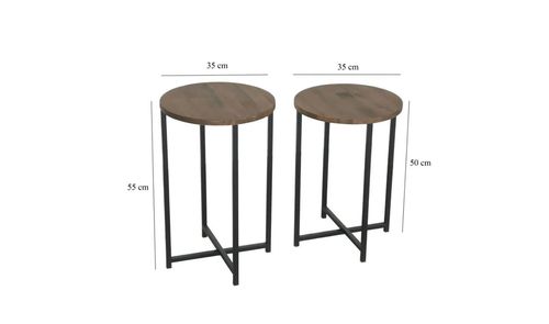 купить Журнальный столик Trendy Neta 1, Nuc 35x55x35cm в Кишинёве 