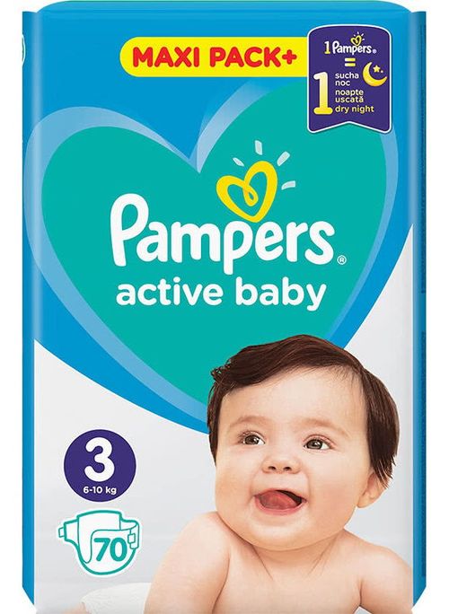 Scutece Pampers Active Baby 3 (6-10 kg) 70 buc 