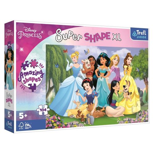 купить Головоломка Trefl 50019 Puzzles - 104 XL - Princesses in the garden / Disney Princess в Кишинёве 