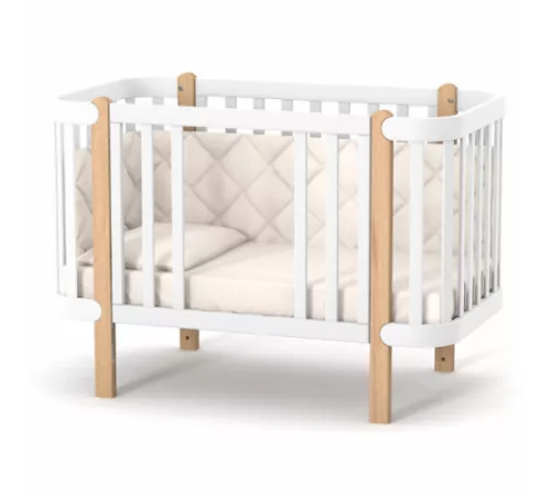 Кроватка детская Veres ЛД5 Монако (белый/серый) 