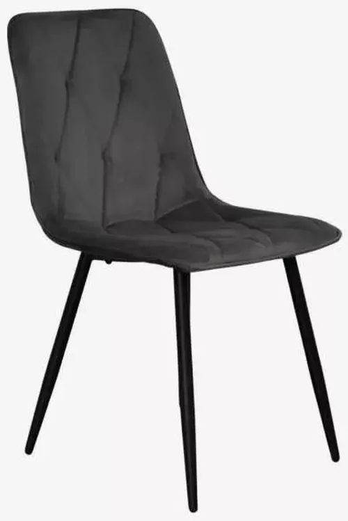 купить Комплект стол и стулья Evelin di Costacurta cтол DT-431-3R B + 4 стула YTC-080B Bluvel-14 (Dark grey) в Кишинёве 