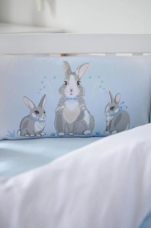 купить Детское постельное белье Veres 217.11 Summer bunny blue -new (6ед.) в Кишинёве 