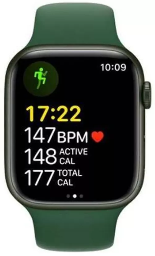 купить Смарт часы Apple Watch Series 7 GPS 45mm Green Aluminum Case With Green Sport Band MKN73 в Кишинёве 