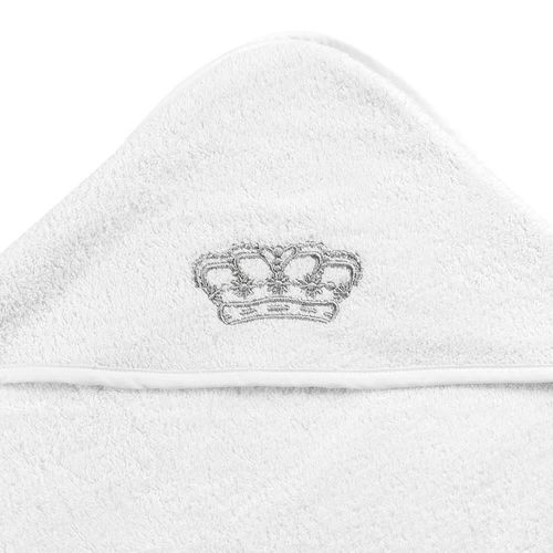 cumpără Accesoriu pentru baie PernaMea Prosop botez 90x90cm Coronita gri în Chișinău 