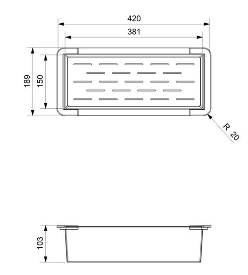 cumpără Accesoriu pentru chiuvete de bucătărie Reginox R39175 Colander în Chișinău 