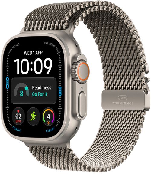 cumpără Ceas inteligent Apple Watch Ultra 4 GPS Cellular 49mm Natural Titanium Case with Natural Titanium Milanese Loop S MJA84 în Chișinău 