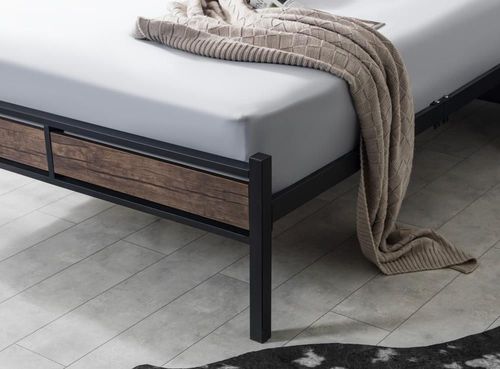 cumpără Pat Evger K-300 160x200cm Black Wood (без матраса) în Chișinău 