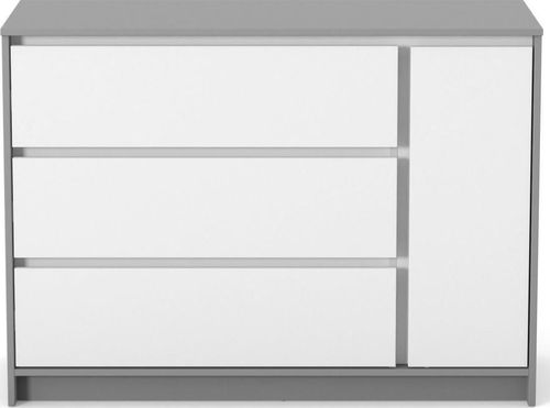 купить Комод-пеленатор Veres 35.2.38.2.32 Берн 1200 (Бело-Графитовый) в Кишинёве 