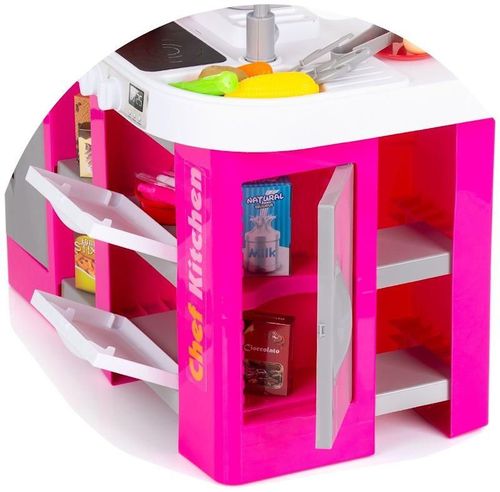 купить Игрушечная кухня и посуда Chipolino DIPK002419SK with light and sound, Faucet press to dispense water 72 в Кишинёве 