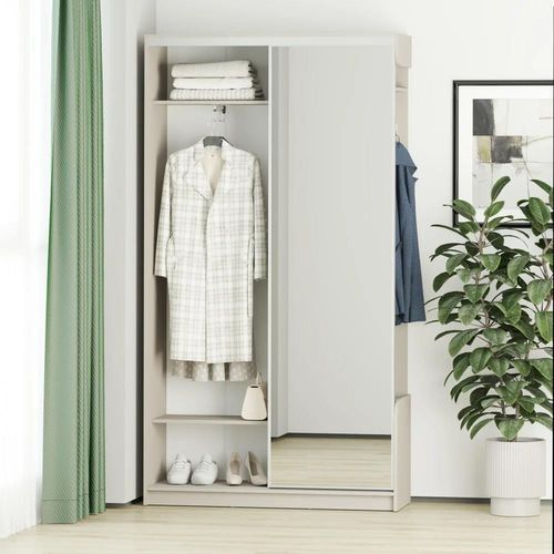 купить Мебель для прихожей MebelStar LINDA 120x40x220 (cu oglinda) Cashmere (MBS-4380) в Кишинёве 
