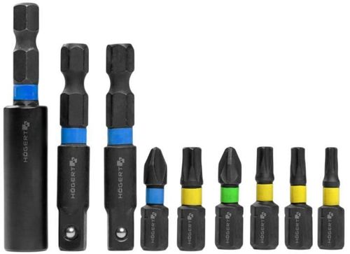cumpără Set de tubulare, bite, duze Hoegert HT1S804 Набор 1/4" ударных головок и бит, 4мм-13мм, 21шт în Chișinău 