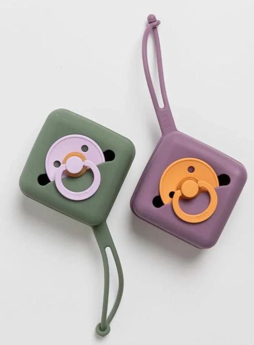 купить Пустышка BIBS 4210300 Cutie pentru suzete din silicon Mauve в Кишинёве 