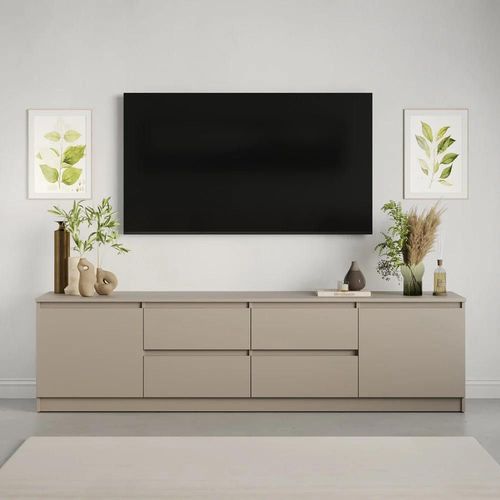 cumpără Comodă TV MebelStar NEO 4S2D 200x43x53 Cashmere (MBS-1012) în Chișinău 