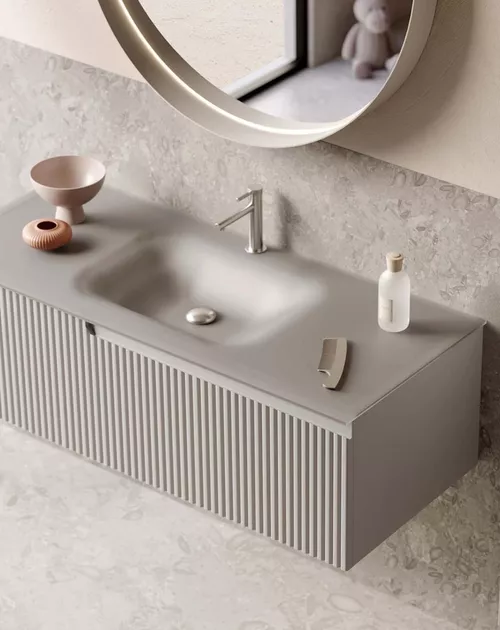cumpără Dulap pentru lavoar Orka Moonlight 90 mink matt (un sertar) în Chișinău 