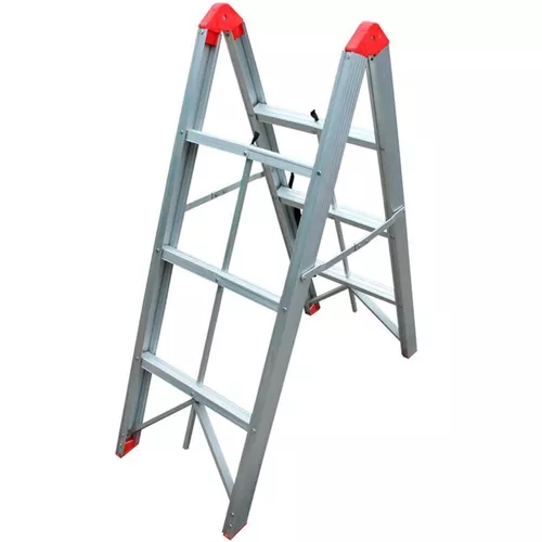 купить Лестница Bau Welt Pliabilă dublă Slim din aluminiu cu 3 tr. в Кишинёве 