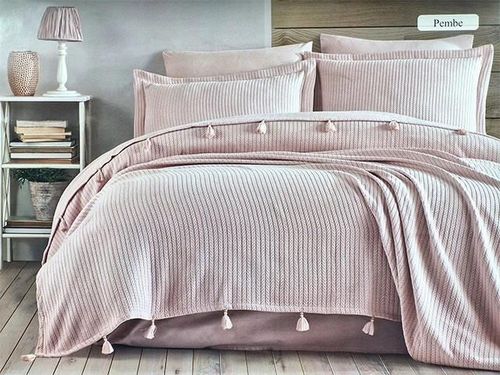 купить Домашний текстиль Promstore 57066.4 Lenjerie de pat 2pers NewHome Pike Pink 100% bumbac в Кишинёве 
