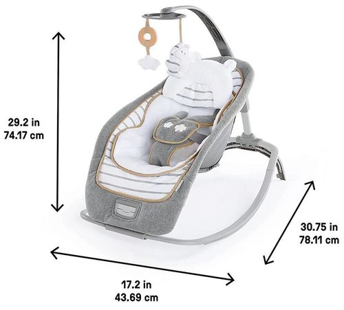 купить Детское кресло-качалка Bright Starts 10986 Balansoar 2 in 1 Ingenuity Bella Teddy в Кишинёве 