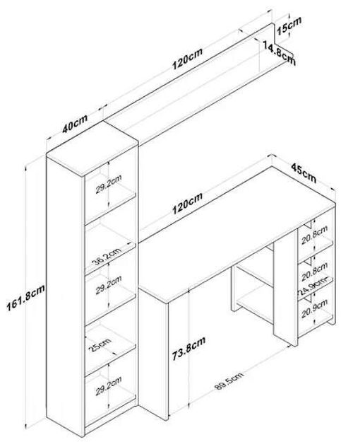 купить Офисный стол Trendy HA116, 2699 в Кишинёве 