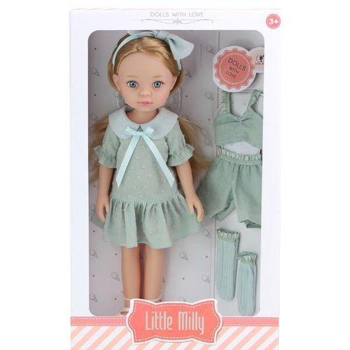 cumpără Păpușă Essa 91098-H Păpușa Mica Milly, în rochie azurie, 33 cm în Chișinău 