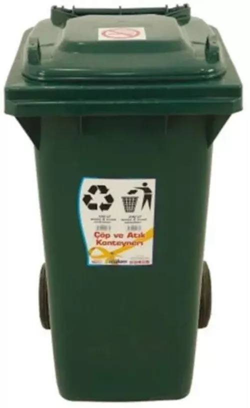 купить Урна для мусора Hydro S Tomberon cu roti si capac 120 L Verde 8001196 в Кишинёве 