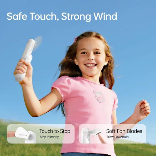 cumpără Ventilator portativ JisuLife F8 Plus, 11-46h, 4500mAh, 3 viteze, Roz (KF2331364) în Chișinău 