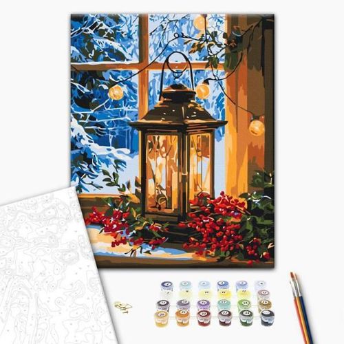 cumpără Tablou pe numere BrushMe BS54503FC 40x50cm (fără cutie) Lumina din fereastră în Chișinău 