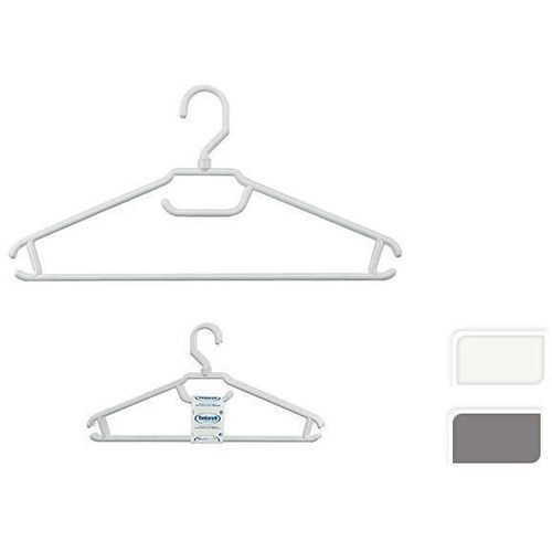 cumpără Cuier pentru haine Tontarelli 34834 Набор вешалок пластиковых 3шт Twister, белые/серые în Chișinău 