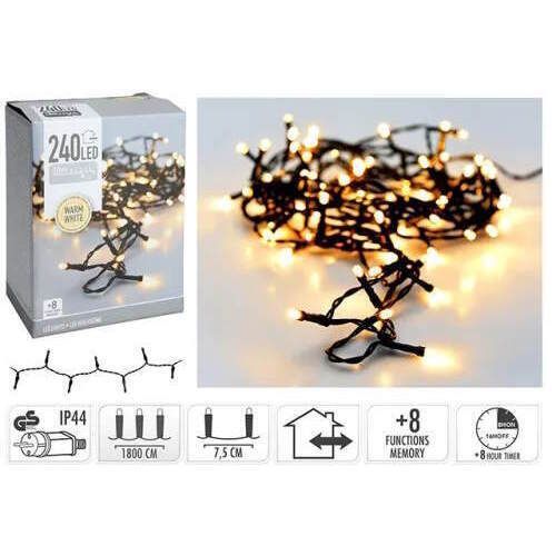 cumpără Ghirlandă Promstore 54372 Luminițe Fir 240 LED, alb cald, 18m în Chișinău 