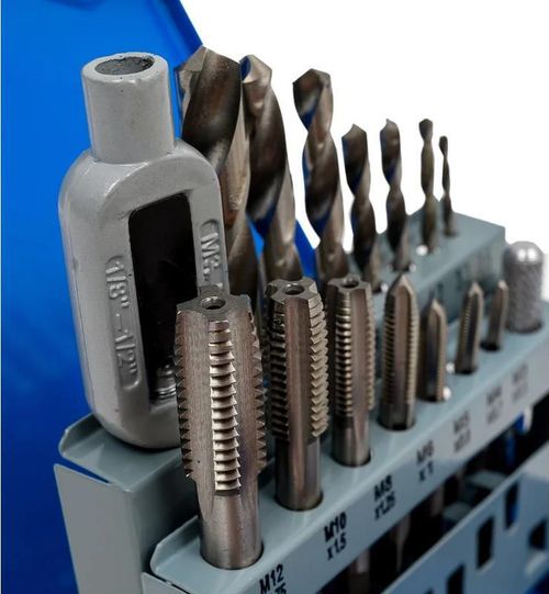 cumpără Set de unelte de mână Hoegert Set de tarozi si burghie 15 buc HT3B581 în Chișinău 