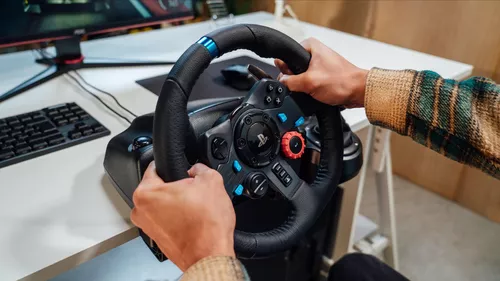 купить Руль для компьютерных игр Logitech G29 Driving Force Racing Wheel for PS5 and PS4 - G321 BLACK в Кишинёве 