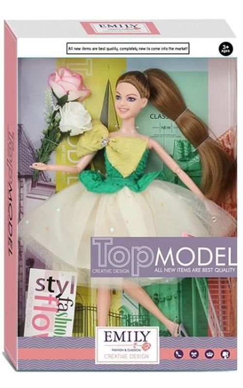 купить Кукла Essa QJ147D Păpușa Emily Top Model cu accesorii și flori в Кишинёве 