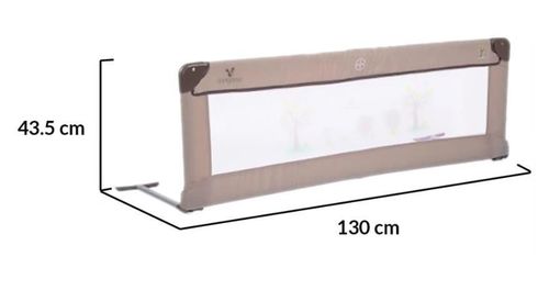cumpără Protecție laterală pentru pătuț Moni Bed rail Beige, 130cm (bara protecția pentru pat) în Chișinău 