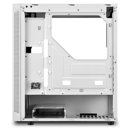 cumpără Carcasa Sharkoon RGB SLIDER White ATX Case, Side Panel of Tempered Glass, no PSU, Tool-free, Cable Management, Front Panel ARGB LED Strip, Fans: Rear 1x120mm installed, ARGB Controller, 2x3.5 în Chișinău 