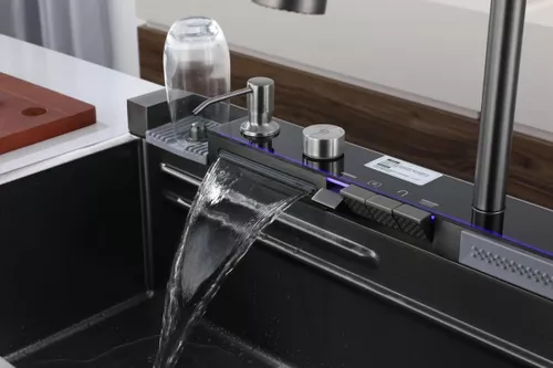 купить Мойка кухонная со смесителем iSink p31 Anthracite (1305891) в Кишинёве 