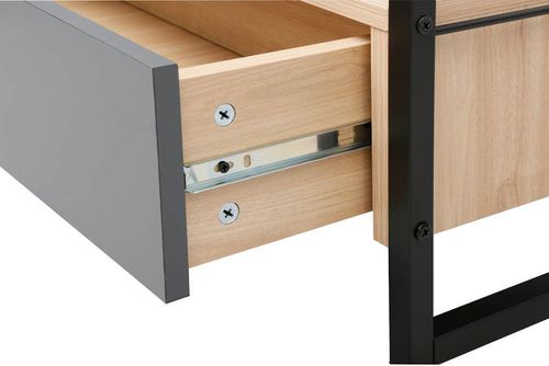 cumpără Raft de birou Deco Alto 5 nivele 70x30x159H Oak/Dark Grey/Black în Chișinău 