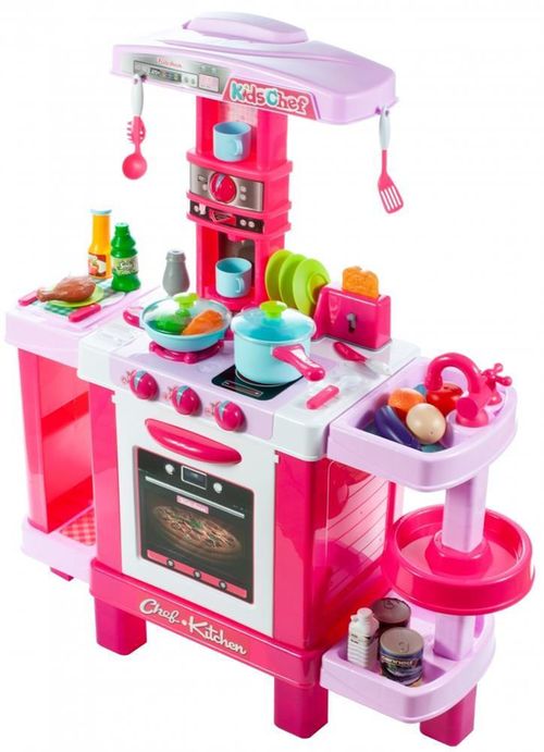 купить Игровой комплекс для детей Baby Mix STF-008-939 Кухня многофункциональная розовый в Кишинёве 