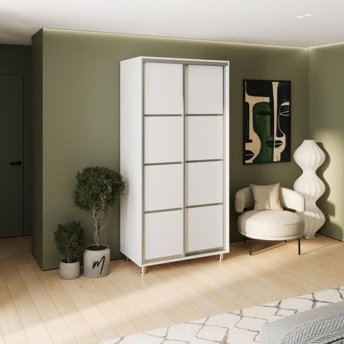 cumpără Dulap my-STYLE C10H1T07AM01-U11, 100x210, белый în Chișinău 