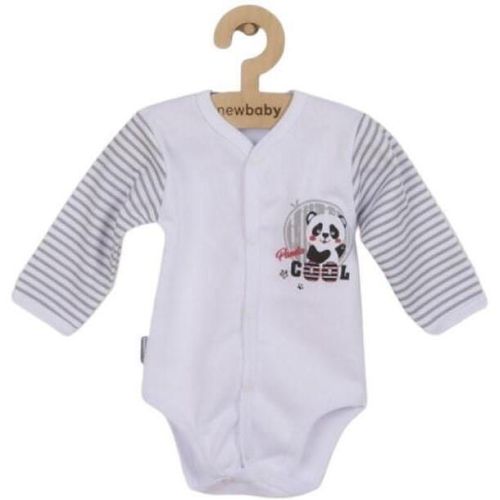 купить Детское постельное белье New Baby 35685 боди на кнопках Panda 62 (3-6m) в Кишинёве 