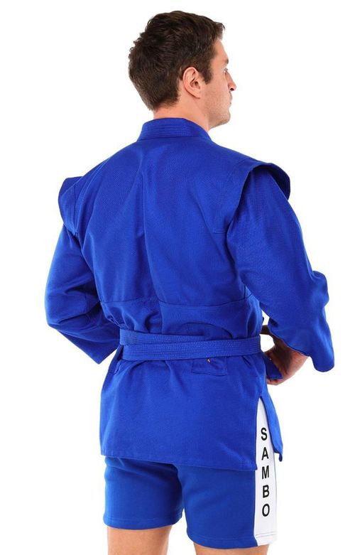 купить Одежда для спорта SUHS 13505 Kimono pt sambo din coton m.140cm, 500g/m2 CO-4676 blue в Кишинёве 