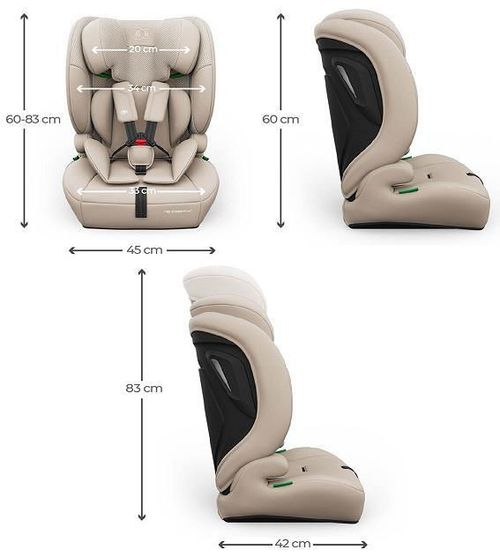 cumpără Scaun auto KinderKraft Comfort UP 2 Plus i-Size beige KCCOUP02BEGPL00 în Chișinău 