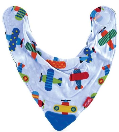 купить Слюнявчики Nuby ID4290 Нагрудник треугольный с прорезывателем в Кишинёве 