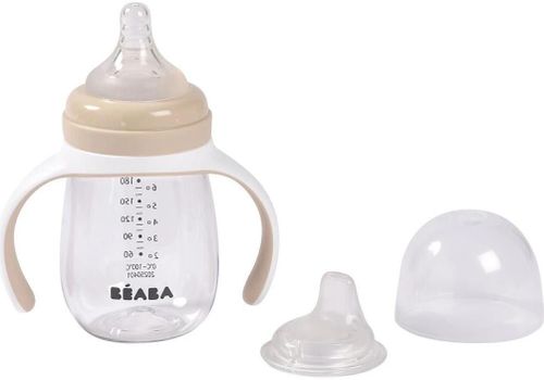 купить Поильник Beaba B913631 Biberon de invatare 2in1 din Tritan 210ml Clay в Кишинёве 