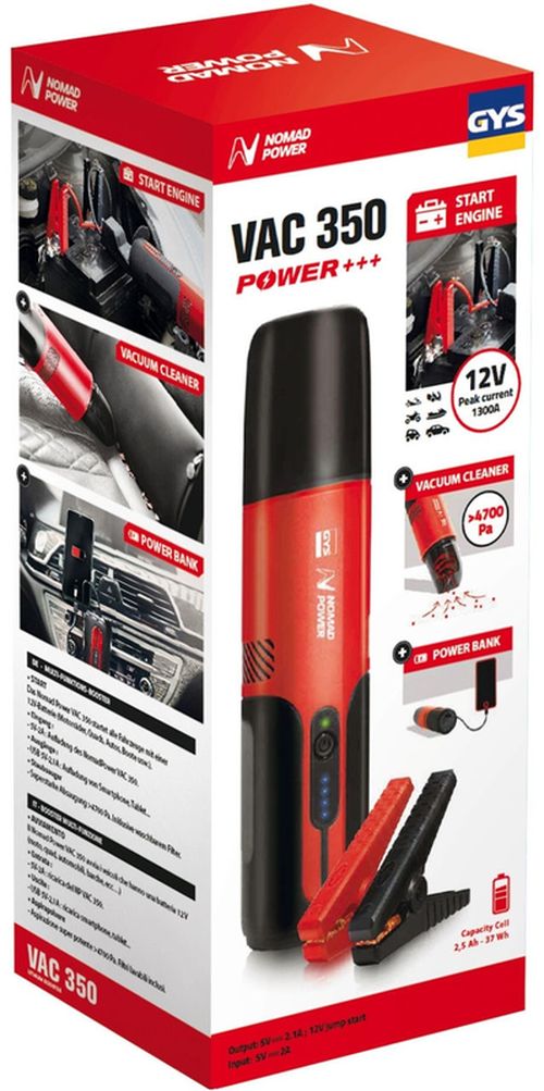 cumpără Încărcător acumlator auto GYS LITHIUM NOMAD POWER VAC 350 с пылесососм în Chișinău 