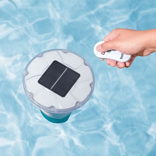 cumpără Accesoriu pentru piscină Bestway 58943BW Dozator plutitor cu LED pentru tablete, pe bază de energie solară SolarGlow, 7.6cm în Chișinău 
