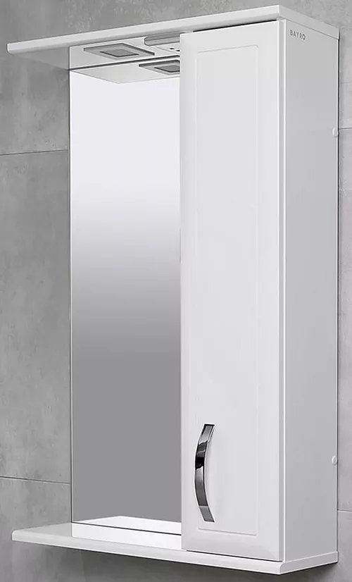 купить Зеркало для ванной Bayro Allure 550x750 правый белое в Кишинёве 