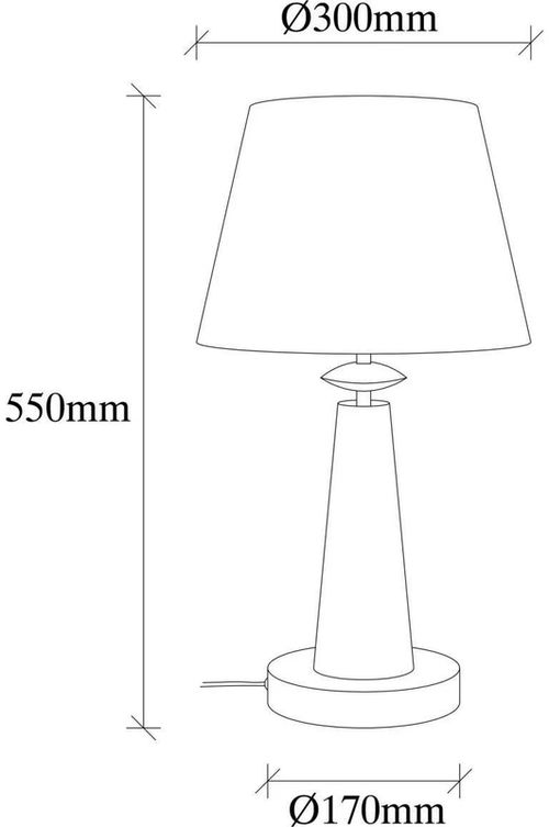купить Настольная лампа Trendy Pardo-3041, 30x55x30cm в Кишинёве 