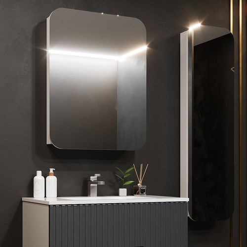 cumpără Oglindă baie Bayro Sonata 600x760 Dreapta Alb în Chișinău 