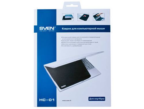 купить SVEN HC-01-03 Ultrathin Mouse Pad Black for notebook (covoras pentru mouse/коврик для мыши) в Кишинёве 