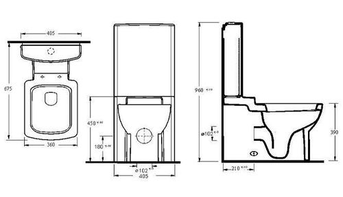 купить Унитаз Ege Vitrifye PUNTA (48100) в Кишинёве 